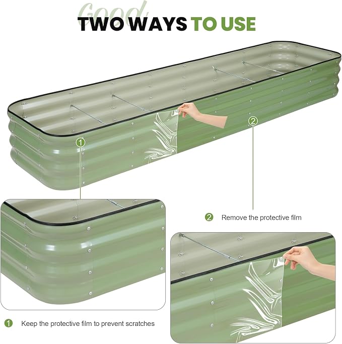 5-in-1 Adjustable Raised Garden Bed Kit | Galvanized Planter Boxes - Image 8