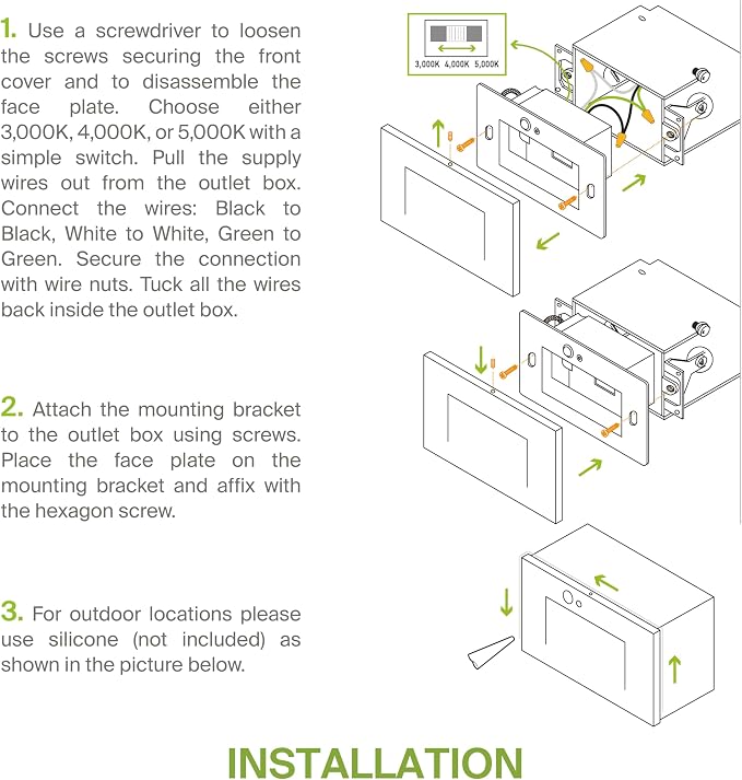 ASD LED Recessed Step Light Fixture, Outdoor & Indoor Stair Tread Lighting | - Image 9