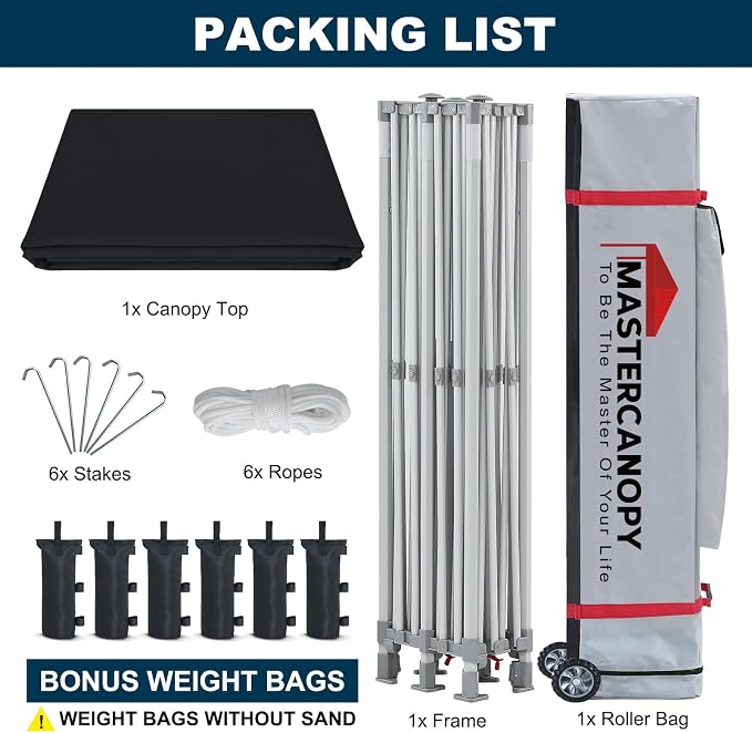 MASTERCANOPY Pop Up Canopy Tent Commercial 10x20 Instant Shelter - Image 6