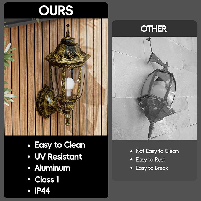 EMART Dusk to Dawn Outdoor Porch Light, Exterior Anti-Corrosion, Waterproof - Image 4
