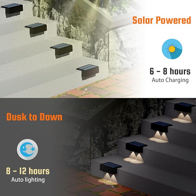 8-Pack Multi-Color Solar Spotlights - Image 4