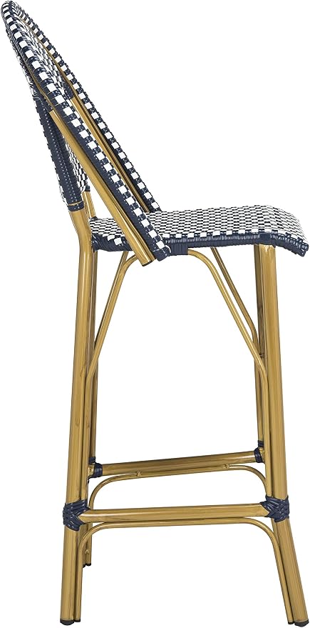 Safavieh PAT4008A Collection Ford Navy and White Indoor/Outdoor Stacking French - Image 6