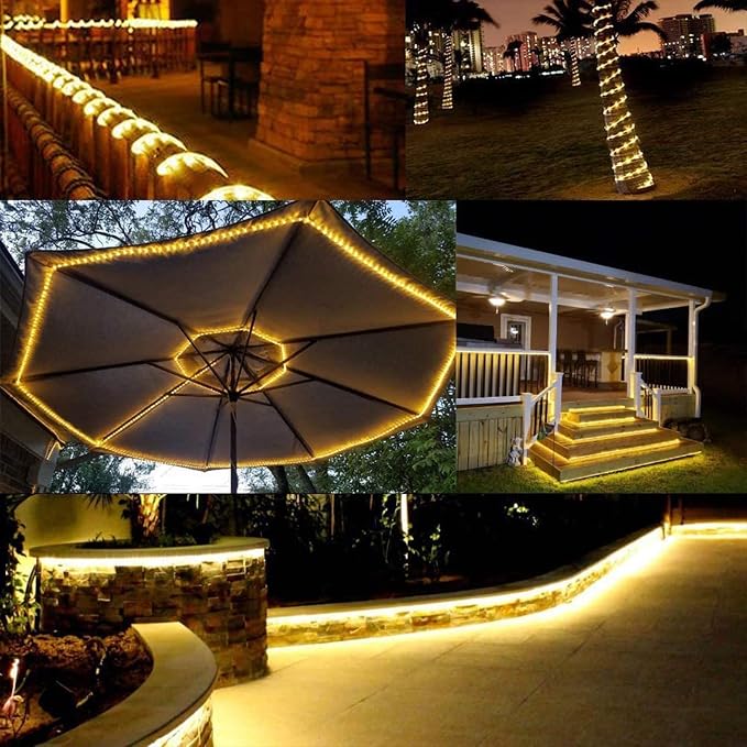 200ft LED Rope Lights Outdoor, 1440 LED Flexible Tube Lights - Image 6