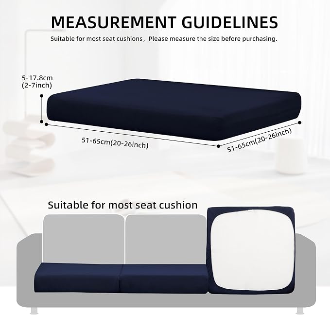 14Pcs Outdoor Cushion Covers, Patio Cushion Covers, Stretch Elastic Slipcovers - Image 2