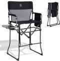 EVER ADVANCED Portable 30.7" Seat Height Tall Folding Camping Chair Directors by EVERADVANCED