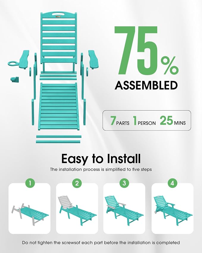 Chaise Lounge Outdoor, Lounge Chair Outdoor - Image 7