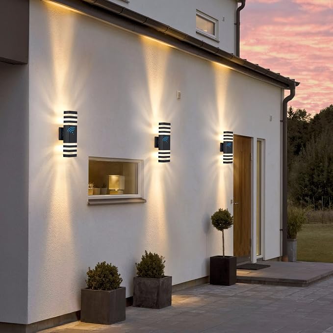 DASTOR Dusk to Dawn Outdoor Lighting, Square Up and Down Outdoor Wall Light - Image 7