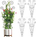 ZOUTOG Trellis for Climbing Plants Indoor 4 Pack 30 Inch, Rustproof Metal by ZOUTOG