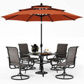 PHI VILLA Patio Table and Chairs Dining Set by PHIVILLAThepioneerofcomfortablehouseholdsupplies
