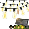 Outdoor Solar String Lights Waterproof: ST38 50ft Shatterproof Patio Lights by Unknown