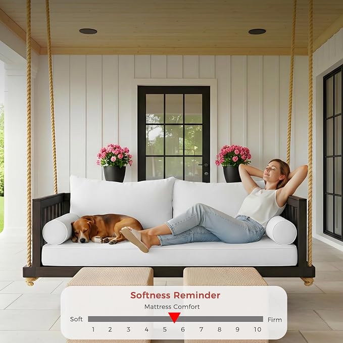 Olefin Twin Outdoor Mattress Package Daybed Cushion Set，Twin Size Porch Swing - Image 2