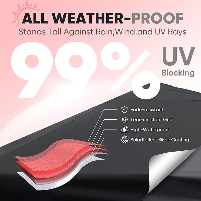 Sekey 10x10 Instant Pop Up Canopy – One Push Setup Easy Up Gazebo; 99% UV - Image 4