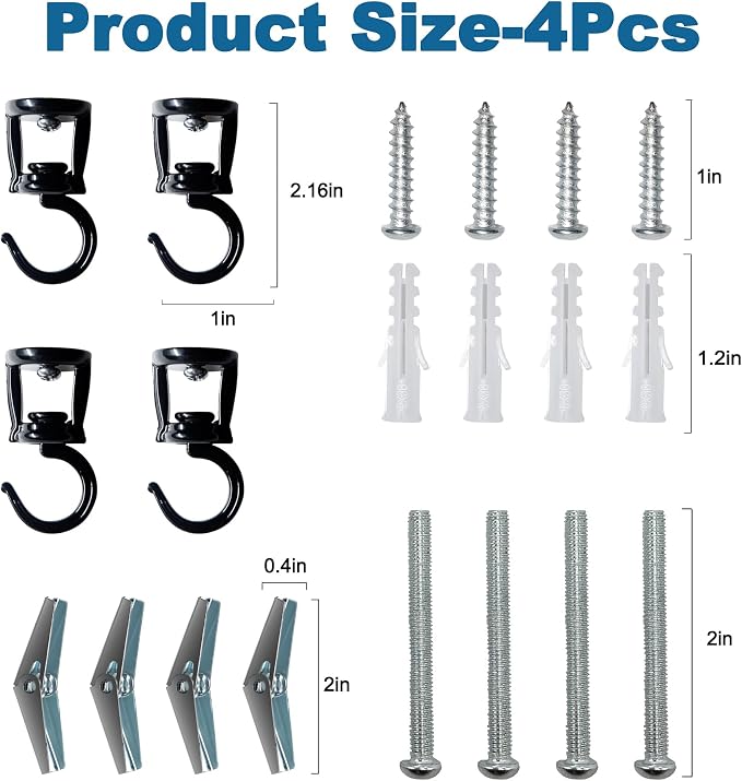 ONIKK Ceiling Hooks for Hanging Plants, Heavy Duty Metal Plant Hooks, Screw in - Image 7