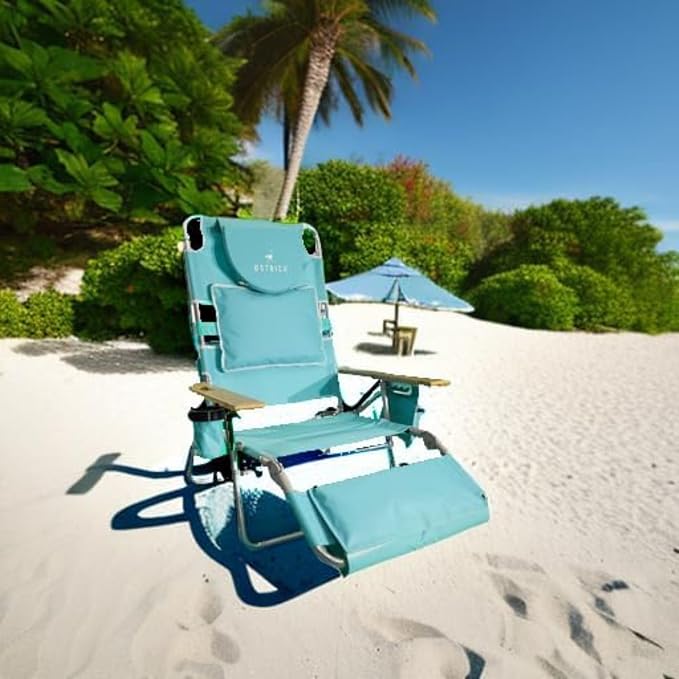 Ostrich the Deluxe 3N1 Lightweight Lawn Beach Reclining Lounge Chair - Image 8