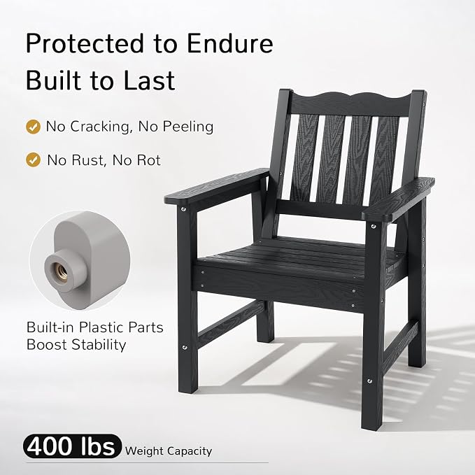 Stoog All-Weather Outdoor Chairs, Patio Dining Chair - Image 4