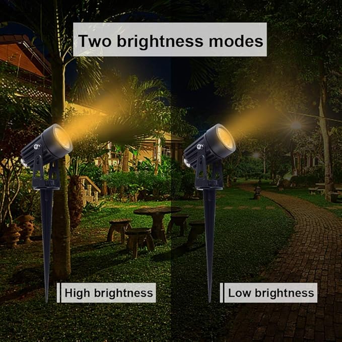 APONUO Metal Outdoor Solar Landscape Lights, Waterproof Spotlight 6-in-1 - Image 6