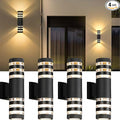 4Pack 15inch LED Cylinder Up & Down Wall Lights, 18W Modern Outdoor Wall Light by Alicosoty