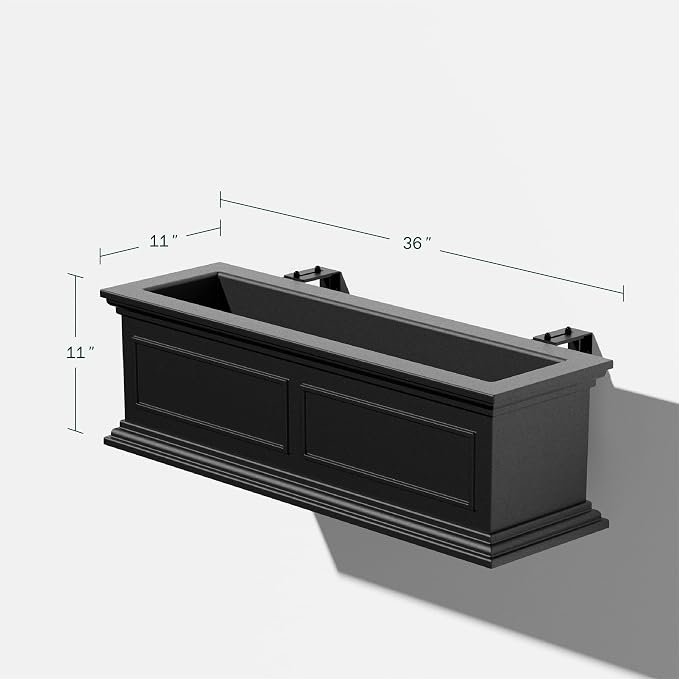 Veradek Brixton Series Plastic Railing Planter - Image 2