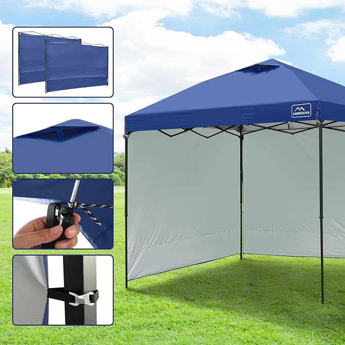 KAMPKEEPER 10x10 Easy Pop Up Canopy Tent - Image 3