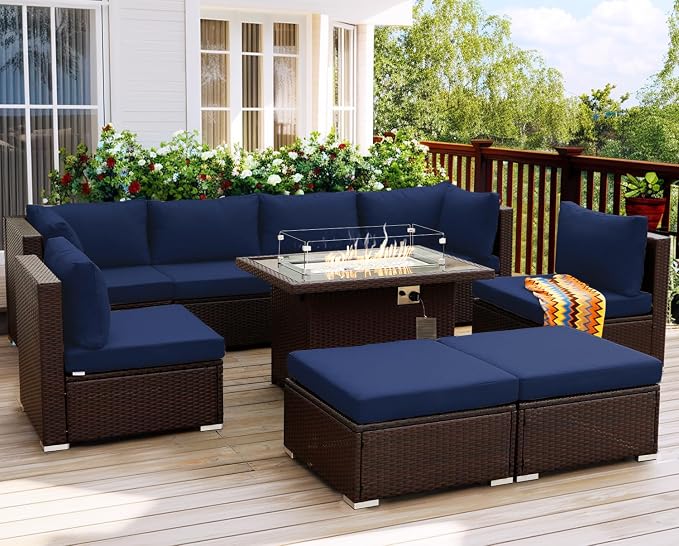 NICESOUL 9 Piece Patio Furniture Set - Image 3