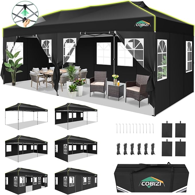 COBIZI 10x20 Pop Up Canopy Tent by COBIZI