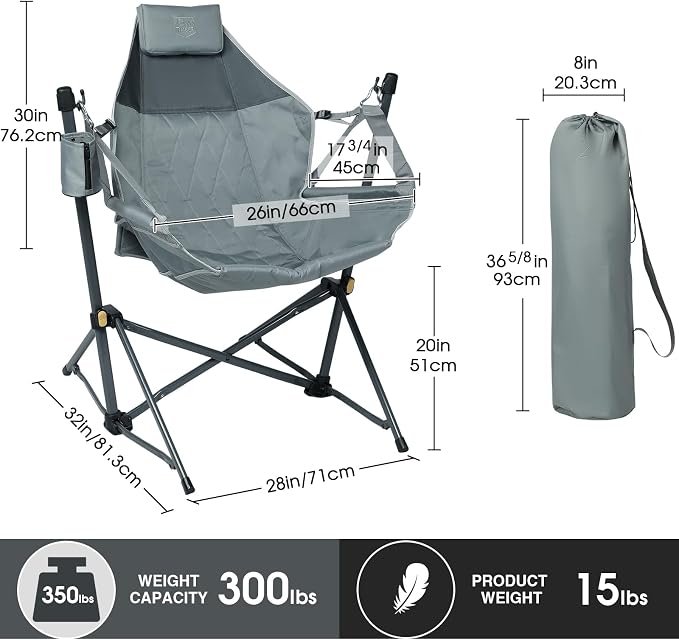 TIMBER RIDGE Hammock Camping Chair - Image 3