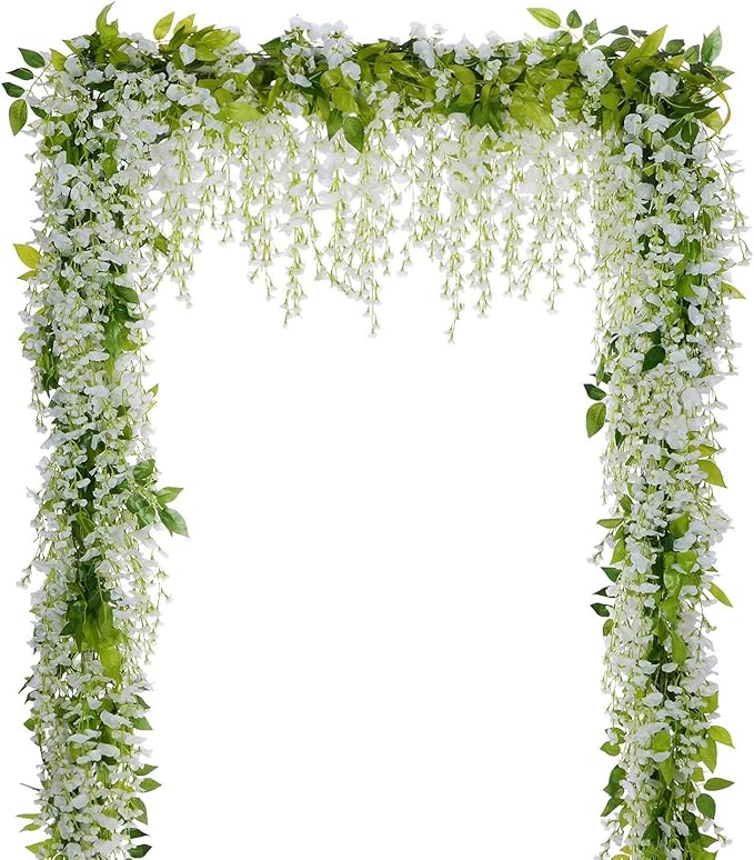 Lvydec Wisteria Artificial Flowers Garland by Lvydec