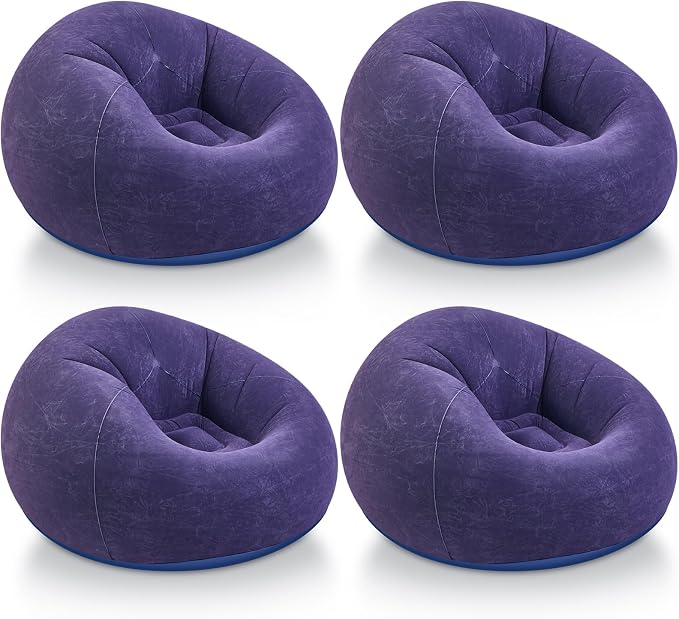 Realspring Inflatable Bean Bag Chairs Outdoor Blow up Camping Chairs Inflatable by Realspring