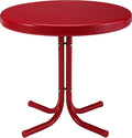 Crosley Furniture Griffith Weather Resistant Retro Metal Outdoor Side Table by CrosleyFurniture