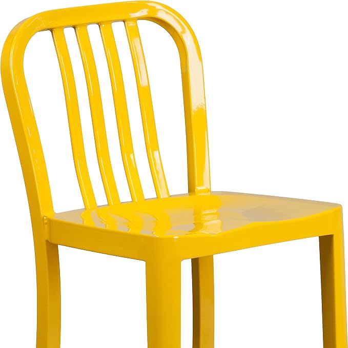Flash Furniture Gael Commercial Grade 2 Pack 24" High Yellow Metal - Image 9