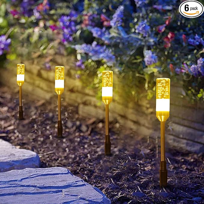 B-right LED Pathway Lights Outdoor, Extendable IP65 Waterproof Outdoor Garden by B-right