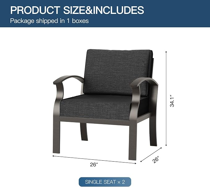 Metal Outdoor Patio Furniture Set - Image 2