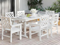 7-Piece Outdoor Dining Set, HDPE All-Weather Patio Table and Chairs Set by BIVODA