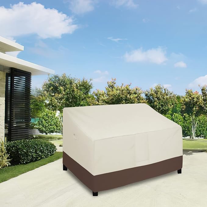 Easy-Going Waterproof Outdoor Loveseat, Heavy Duty Deep 2-Seater Patio Couch - Image 2