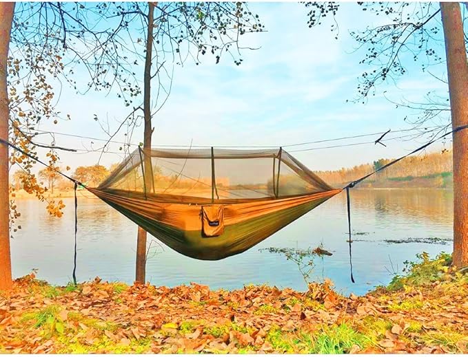 Sunyear Camping Hammock, Portable Single & Double Hammock - Image 4