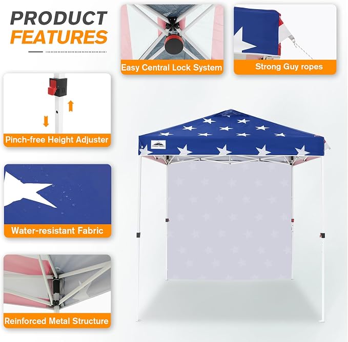 EAGLE PEAK Commercial Canopy 6.6x6.6 Pop Up Canopy Tent - Image 2