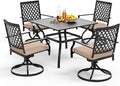 PHI VILLA 5 Pieces Outdoor Dining Set by PHIVILLAThepioneerofcomfortablehouseholdsupplies