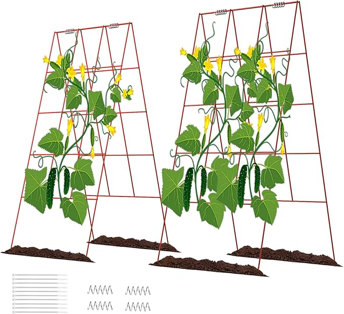 DOEWORKS Cucumber Trellis, 2 Pack, Plant Support by DOEWORKS