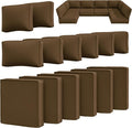 14 Pcs Outdoor Cushion Slipcovers Outdoor Patio Cushion Covers Replacement by Snubbull