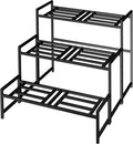 Plant Stand Indoor Outdoor, 3-Tier Wrought Iron Plant Stands, Stackable Metal by Lilybud--lily