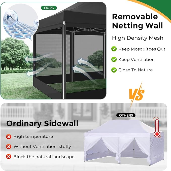 COBIZI 10x15 Heavy Duty Pop Up Canopy - Image 4