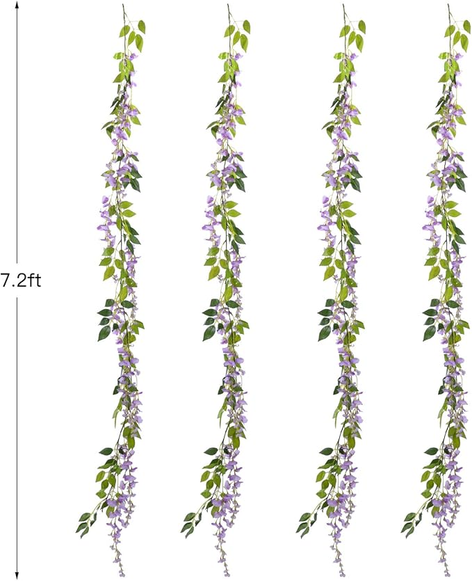 Lvydec Wisteria Artificial Flowers Garland - Image 4