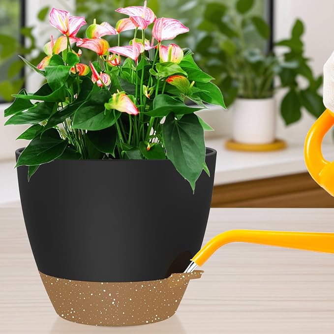 12 Inch Large Self Watering Pots, Flower Pots - Image 7