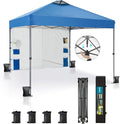 Canopy Tent Pop Up 10x10 ft One Person Push Set Up Tent, Outdoor Canopies by SophiaWilliam