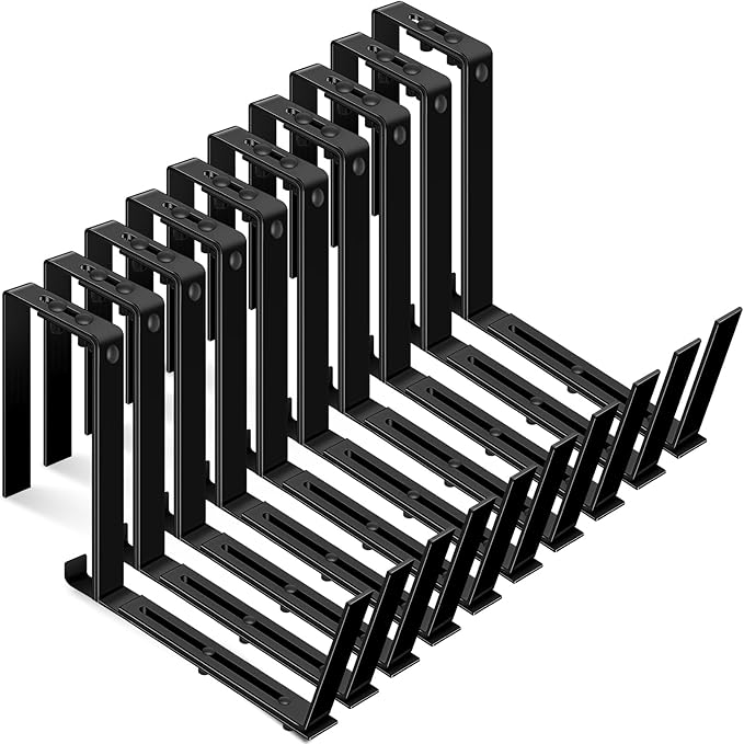 Layhit 10 Pcs Adjustable Planter Box Brackets Universal Heavy Duty Flower Box by ShungLan