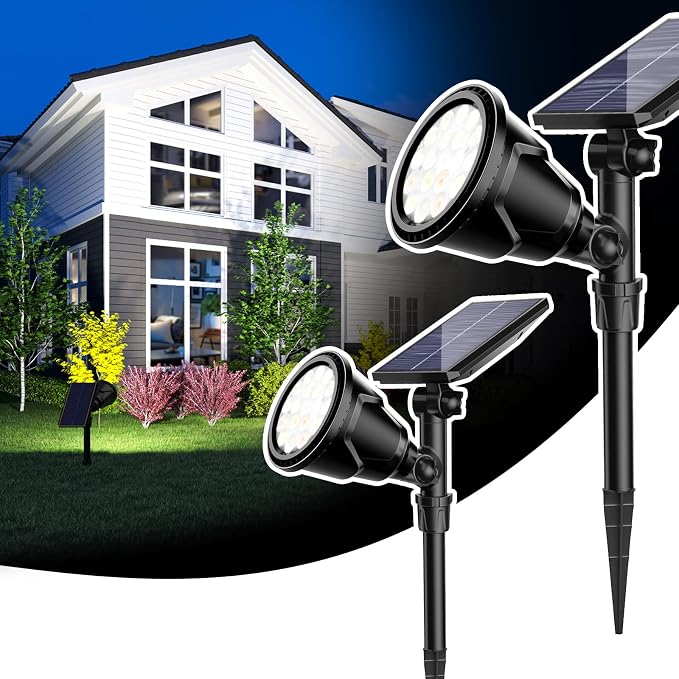ROSHWEY Solar Spot Lights Outdoor by ROSHWEY