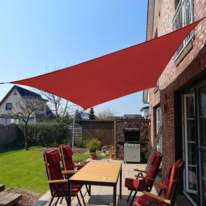 Coarbor Waterproof Sun Shade Sail 10'x10' Rectangle Canopy Shade Cover - Image 8