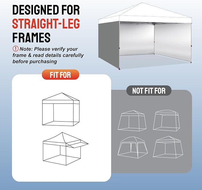 CROWN SHADES 12x12 Canopy Sidewalls - Image 5