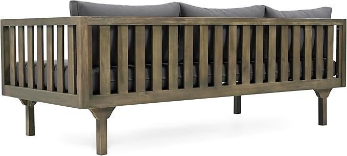 Merax Outdoor Acacia Wood Conversation Set - Image 6