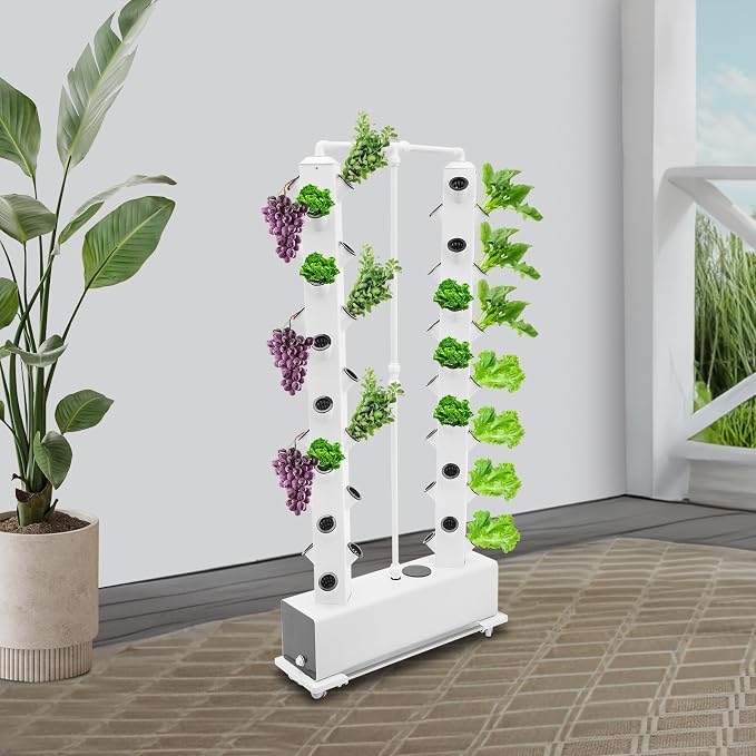 Hydroponic Growing System Kit, 56-Plant Hydroponic Tower Indoor Herb Garden - Image 2